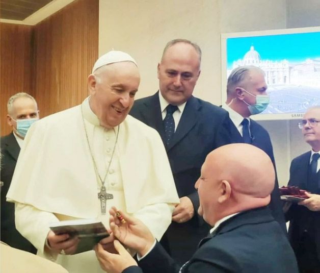 Il presidente del parlamento della Legalità incontra Papa Francesco
